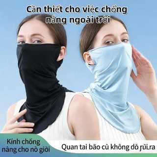 Khăn quàng tai vải sợi băng + mặt nạ bảo vệ cổ, thiết kế thoáng khí, chống nắng mạnh mẽ, bảo vệ da toàn diện