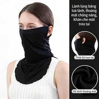 Khăn quàng tai vải sợi băng + mặt nạ bảo vệ cổ, thiết kế thoáng khí, chống nắng mạnh mẽ, bảo vệ da toàn diện