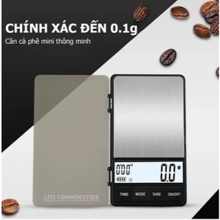 SUBOGDG Cân cà phê kỹ thuật số bỏ túi 0,1g có hẹn giờ Cân cà phê thông minh cho cà phê nhỏ giọt