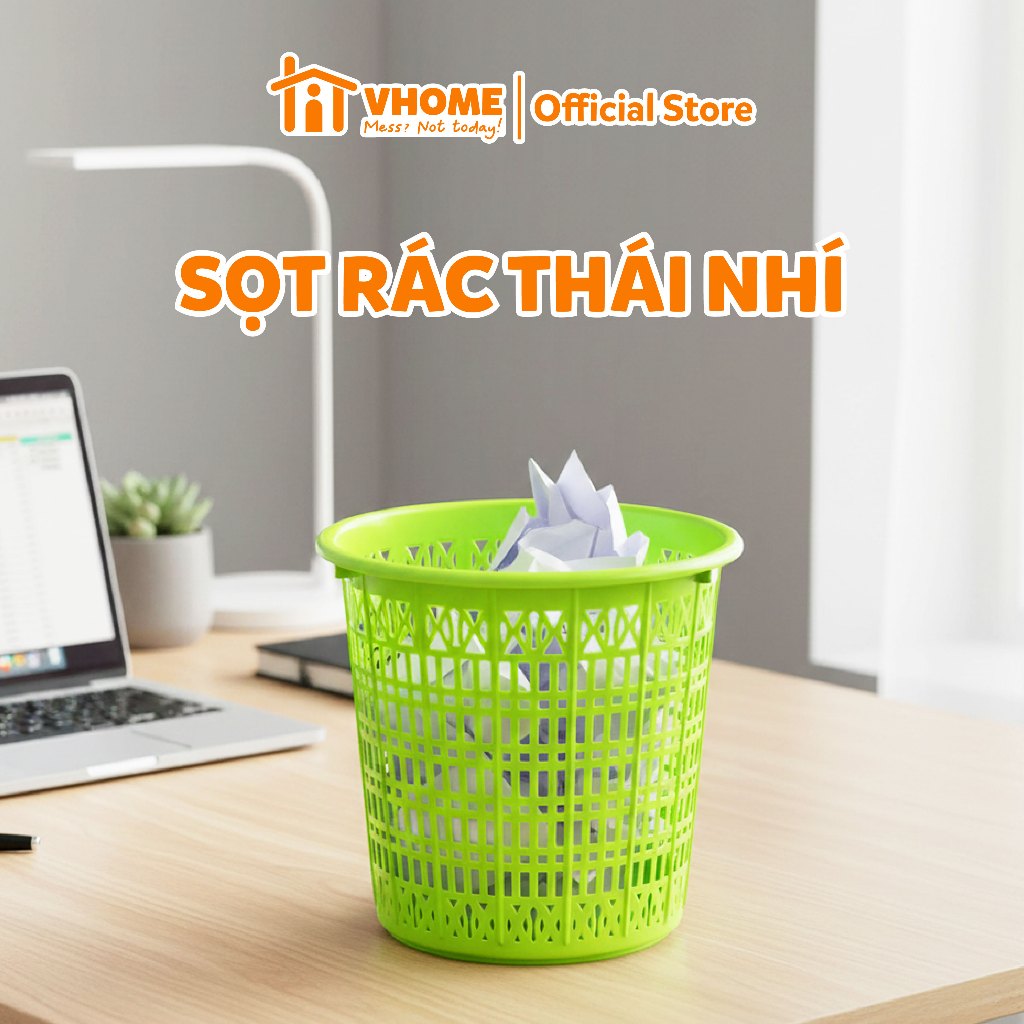 Sọt Rác Nhựa Thái Vĩ Hưng Size Nhỏ - Sọt Rác Để Bàn Nhựa PP Gọn Nhẹ ...