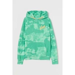 Áo Hoodie Nỉ Trẻ Em Xanh Loang Form Rộng, Size Đại
