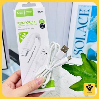 Cáp Sạc Nhanh Hoco X120 Type-C – Dòng 3A Siêu Nhanh, USB-A to USB-C,Chống Gãy Đầu Cáp, Dài 1m
