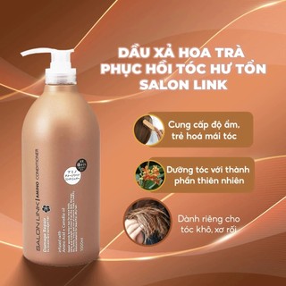 Bộ Dầu Gội, Xả Hoa Trà Phục Hồi Tóc Hư Tổn Salon Link Salonlink Damage & Repair 1000ml Nhật Bản (đỏxnâu)