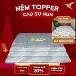 [TẶNG GA BỌC NỆM] Nệm Topper Gấp 3 Cao Su Non Êm Ái,Đệm Dễ Gấp Gọn,Đủ Size Độ Dày 5cm Không Hầm Lưng — ảnh 1