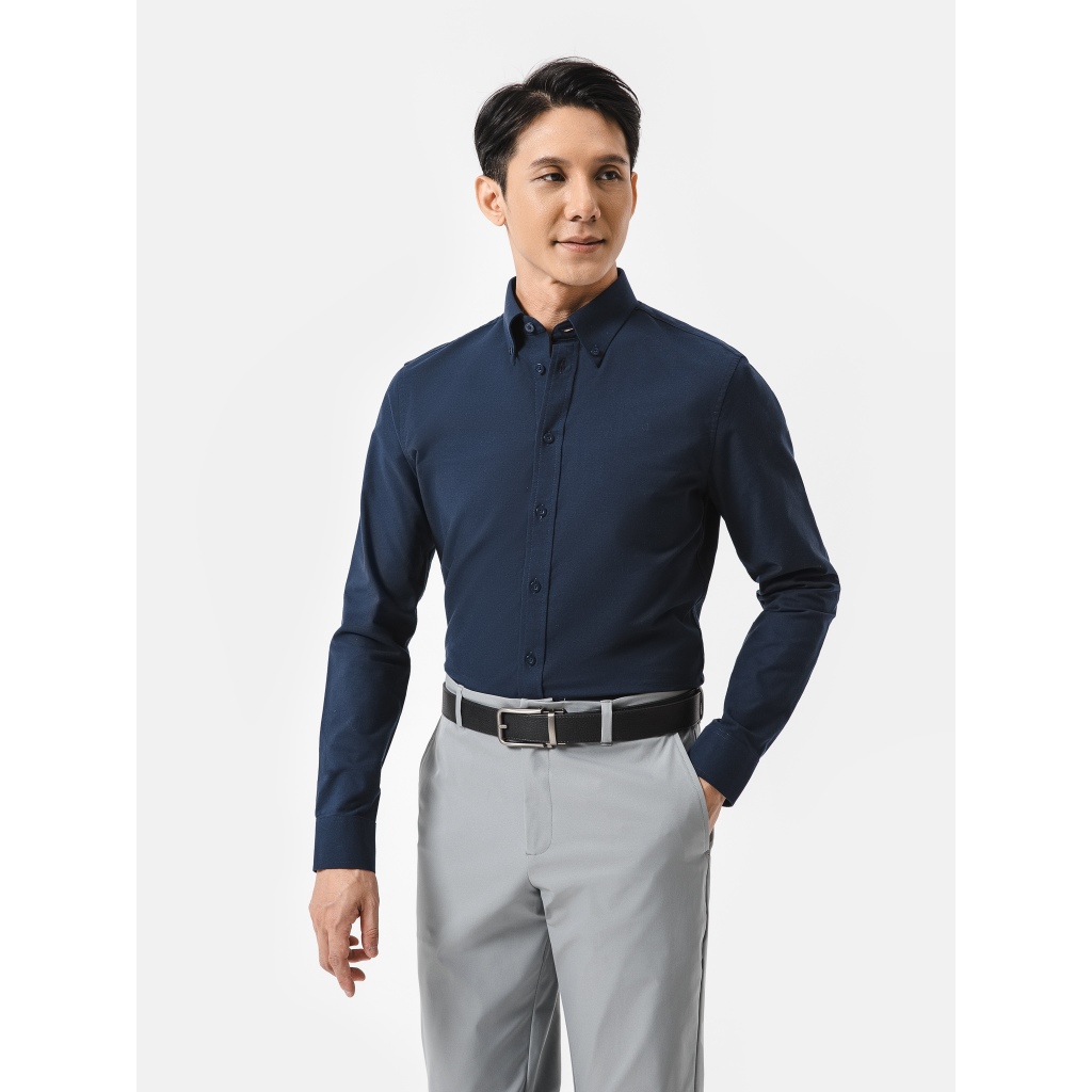 [TẶNG COMBO 2 TẤT]Áo sơ mi nam dài tay Oxford Premium mềm mại chống nhăn, Áo đi làm đi chơi dạo phố Coolmate