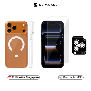 Ốp lưng, Kính cường lực & Lens Camera iPhone 17 Series SLIMCASE - Bảo vệ toàn diện, Không ố vàng