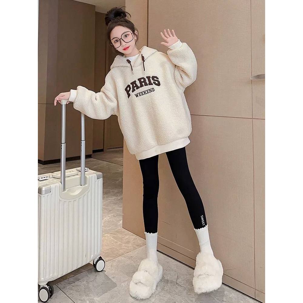 Áo mũ lông Paris cho bé gái size đại BEESHOP D25114