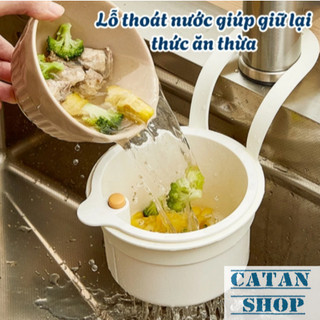 Khay Lọc Rác, Giỏ Lọc Rác, Rửa Hoa Quả Chất Liệu Nhựa PP Treo Bồn Rửa Bát Lưới Thoát Nước Tiện Lợi Chống Đọng Mùi