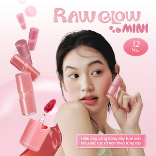 [Combo Môi Xinh Xắn] COMBO 2 SON  hince Raw Glow Gel Tint Mini