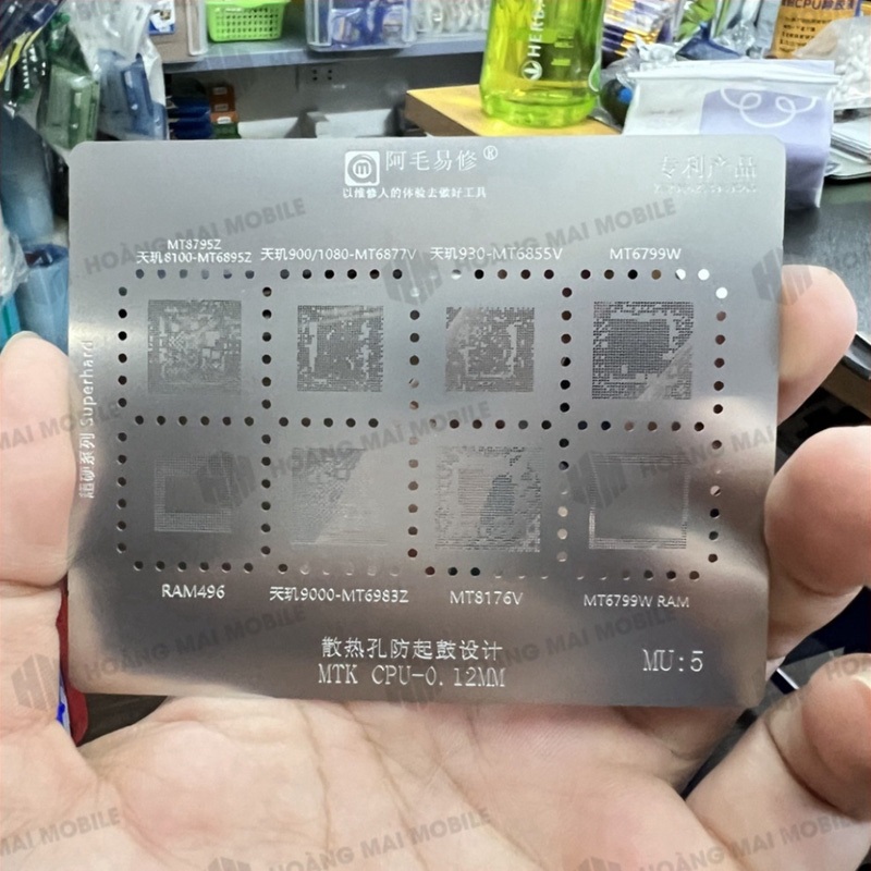 Vỉ tạo chân IC/CPU AMAOE MU4/5