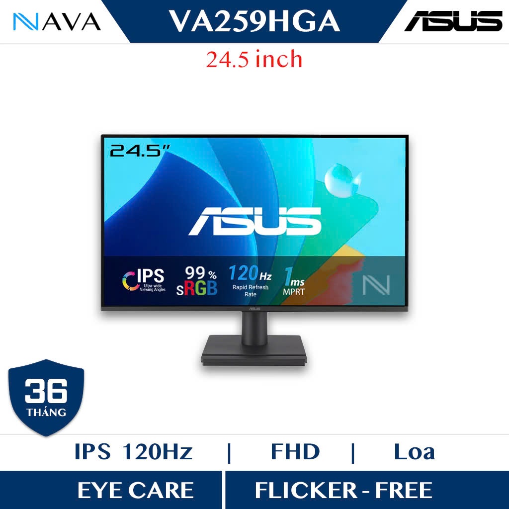 Màn hình ASUS VA259HGA 25 inch 120Hz 1ms IPS Chuyên Game FPS bảo vệ mắt | BigBuy360 - bigbuy360.vn