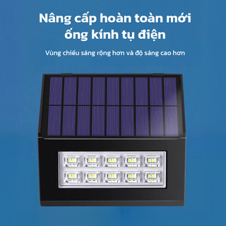 OOKAS Đèn tường năng lượng mặt trời, hắt tường, đèn LED rửa tường, đèn trang trí,không cần khoan đục