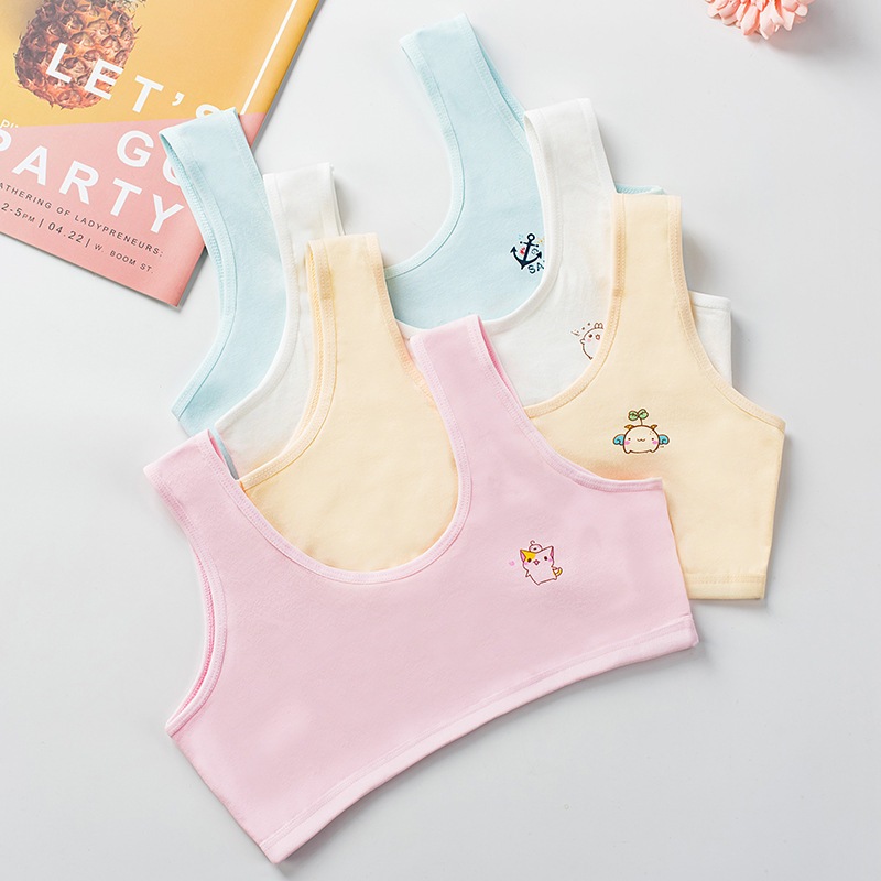 Áo lá bé gái học sinh cotton thấm hút thoáng mát kiểu dáng basic in thú cute đáng yêu LANIXA B341