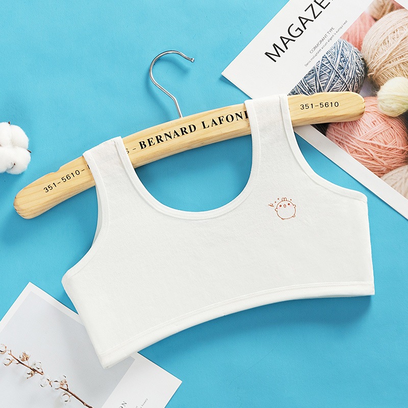 COMBO 3 Áo lá bé gái tuổi dậy thì cotton thoáng mát thấm hút mồ hôi họa tiết xinh xắn LANIXA CBB341