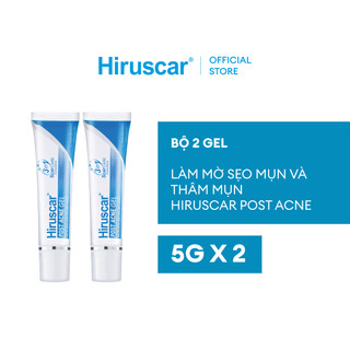 Bộ 2 Gel làm mờ sẹo mụn và thâm mụn Hiruscar Post Acne 5g