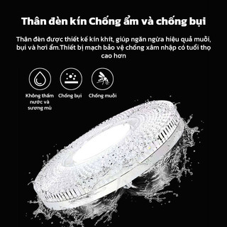 OOKAS Bóng đèn pha lê LED, Hình dạng UFO, chiếu sáng diện rộng, đế đèn E27, điện áp 220V
