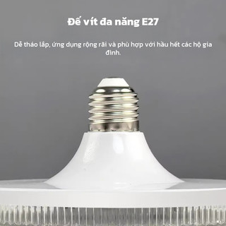 OOKAS Bóng đèn pha lê LED, Hình dạng UFO, chiếu sáng diện rộng, đế đèn E27, điện áp 220V