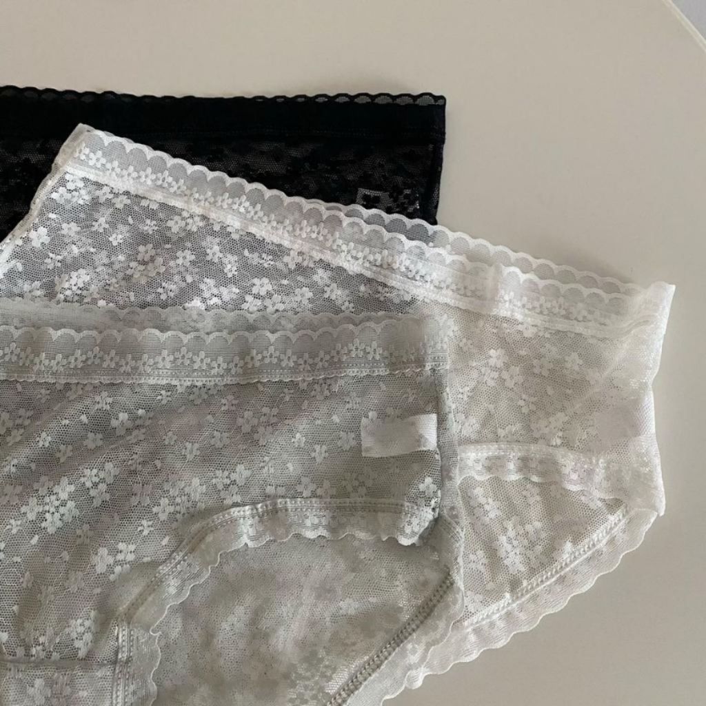 COMBO 3 Quần lót nữ ren hoa xinh xắn sang trọng cạp vừa tôn dáng đáy lót kháng khuẩn LANIXA CBL2018