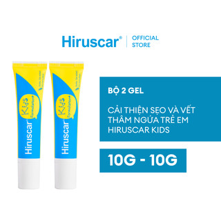 Bộ 2 Gel cải thiện sẹo và vết thâm ngứa trẻ em Hiruscar Kids 10g