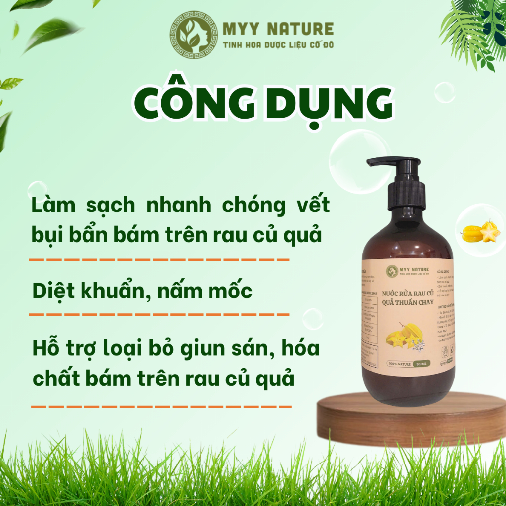 Nước Rửa Rau Củ Quả Thuần Chay Myy Nature