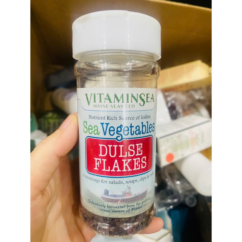 Rong biển đỏ khô Flakes Dillisk VitaminSea, dùng làm gia vị, súp & salad