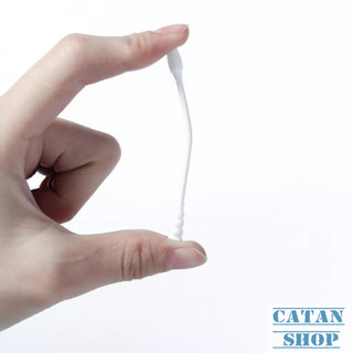Hộp 200 Tặm Bông 2 Đầu Ngoáy Tai, Vệ Sinh Tai, Trang Điểm Tiện Lợi,Que Bông Tự Nhiên Mềm Mại An Toàn