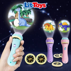 Đèn Pin Chiếu 80 Hình Đa Dạng ToysLit Cho Bé Đồ Chơi Thông Minh Phát Triển Trí Tuệ Sáng Tạo