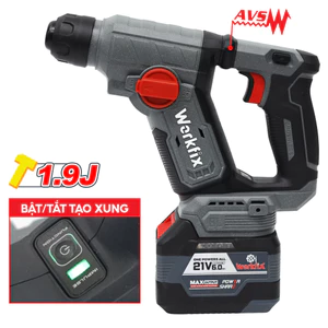 Máy Khoan Bê Tông Mini Workfix WF-RH1902MN – SDS Plus – 1.9J – Không Chổi Than – Pin 21V