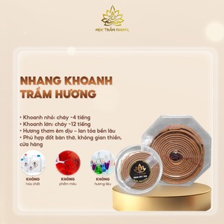 Nhang Khoanh Trầm Hương Tự Nhiên Sạch 4 Giờ/Khoanh Dùng Thờ Cúng Xông Nhà - Mộc Trầm Hương MTH