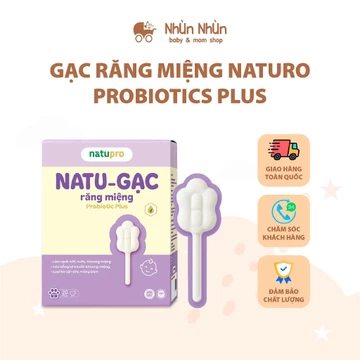 (Nhùn Nhùn) Gạc rơ lưỡi Probiotic và Gạc rơ lưỡi Probiotic Plus-Làm Sạch Miệng Bé, Ngừa Sâu Răng, An Toàn Từ Sơ Sinh