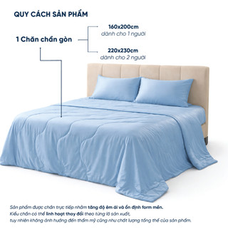 [MỚI 2026] Chăn Chần Gòn Tencel 60s Cao Cấp | Màu Trơn - Pastel Bóng Mịn | Mát Lạnh, Lành Tính, Vải Tencel 100%