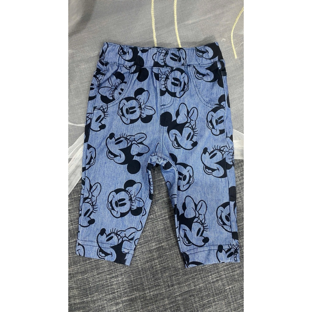 Quần jean dài cho bé 3–24 tháng C6509 L042, quần bò trẻ em họa tiết dễ thương, mềm co giãn, hàng xuất dư xịn