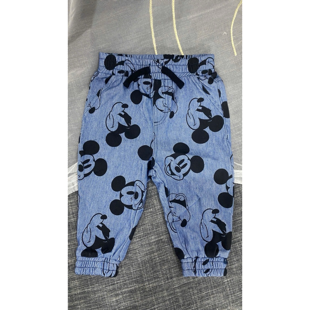 Quần jean dài cho bé 3–24 tháng C6509 L042, quần bò trẻ em họa tiết dễ thương, mềm co giãn, hàng xuất dư xịn