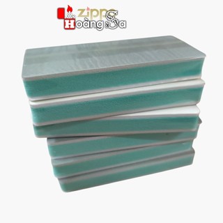 xốp dẹp 2 mặt. chà nhám và chà bóng zippo