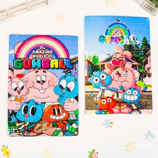 COMBO SỈ 5 tranh ghép A4 20 mảnh; 40 mảnh; 80 mảnh Gumball TooYoo TG0031