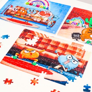 COMBO SỈ 5 tranh ghép A4 20 mảnh; 40 mảnh; 80 mảnh Gumball TooYoo TG0031