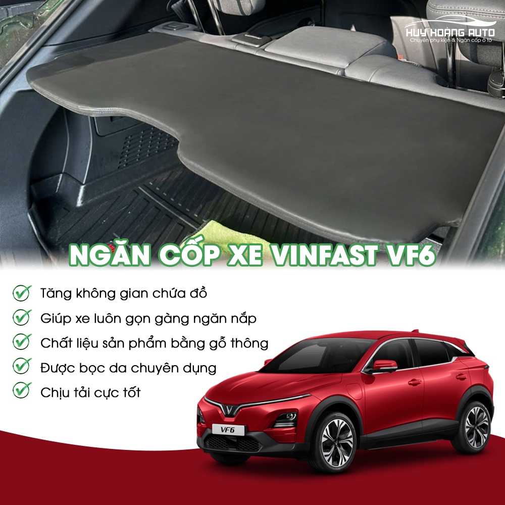 Tấm Ngăn Chia Cốp Xe Ô Tô Điện Vinfast VF6, Chia Tầng Cốp Giúp Xe Gọn Gàng, Thẩm Mỹ & Tối Ưu