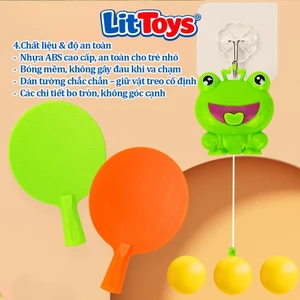 Bộ Đồ Chơi Đánh Bóng Bàn Treo Tường ToysLit Rèn Luyện Thể Lực Và Phản Xạ Cho Bé