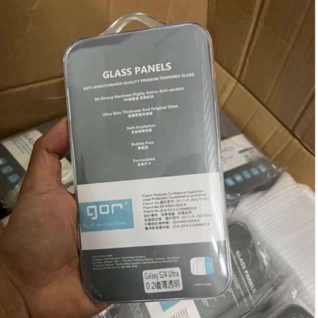 Kính Cường Lực Samsung Chính Hãng Gor Cho S24 đến S26Ultra [ ComBO 2 cái ]