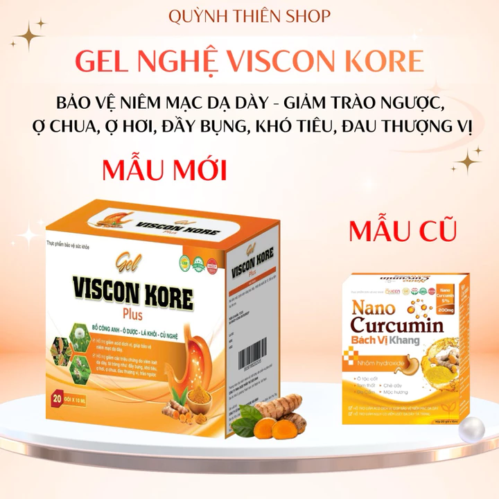 (Mua 2 tặng 1) Gel Dạ dày Viscon Kore Plus _Hỗ trợ giảm đau dạ dày, viêm loét, trào ngược
