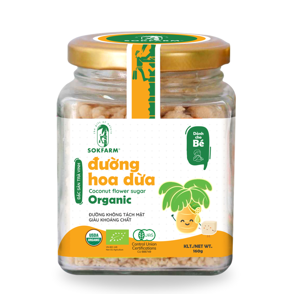 Đường hoa dừa hữu cơ Sokfarm dành cho bé ăn dặm