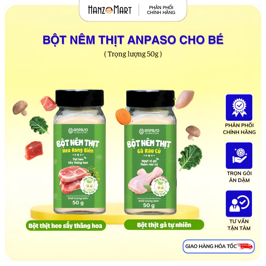 Bột nêm ăn dặm Anpaso cho bé 50g