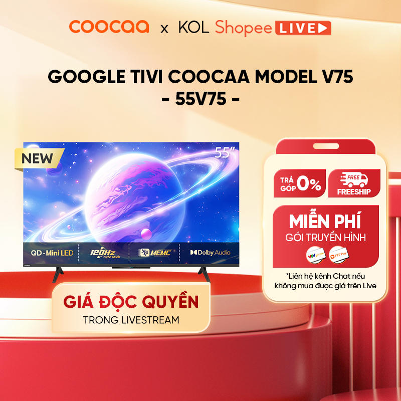 Google Tivi Coocaa 55V75