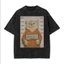 （24H SHIP）Áo thun giặt in hình cá nhân - 100% Cotton-Dáng rộng -Phong cách đường phố cổ điển - Thoáng khí và thấm mồ hôi