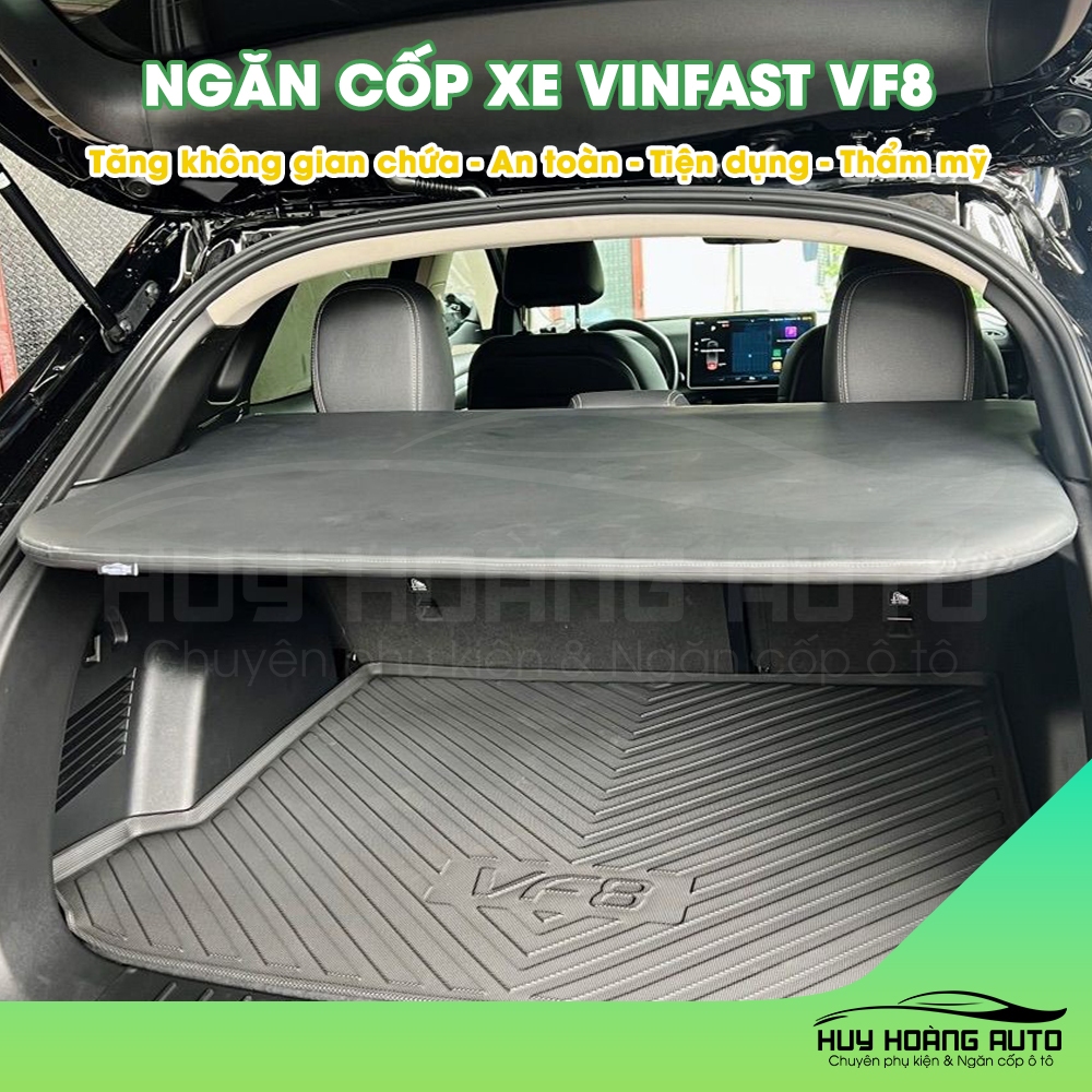Tấm Ngăn Cốp Xe VinFast VF8 Cao Cấp Giúp Tối Ưu Không Gian Chứa Đồ, Giữ Xe Ngăn Nắp, Sạch Sẽ Thẩm Mỹ