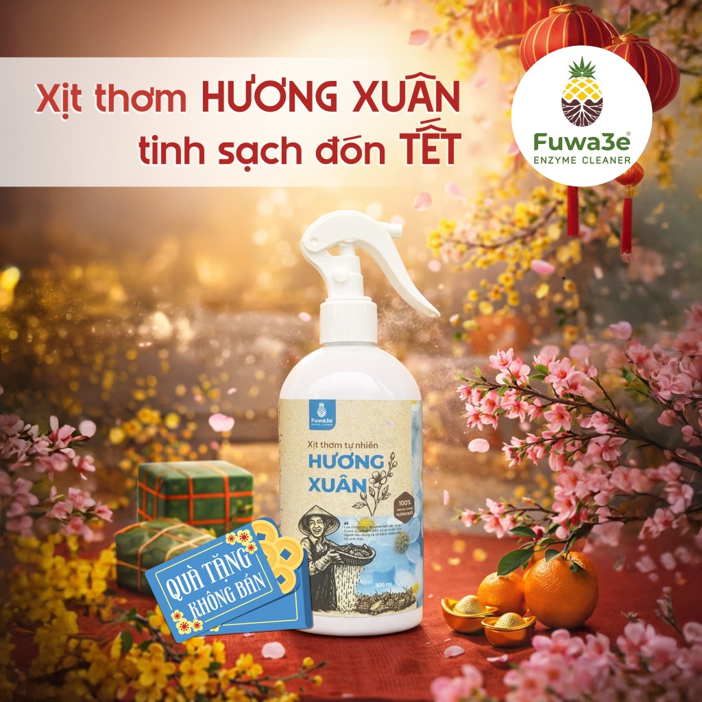 Xịt kháng khuẩn làm sạch không khí đuổi muỗi, sảng khoái..Fuwa3e góp chút bình Yên trong lòng