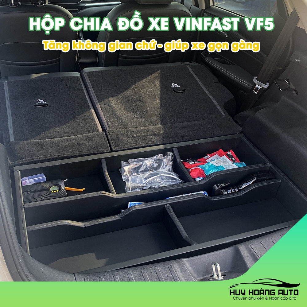 [Hàng Cao Cấp, New] Hộp Đựng Đồ Cốp Sau Cho Xe Vinfast VF5 Giúp Tận Dụng Tối Đa Không Gian Cốp
