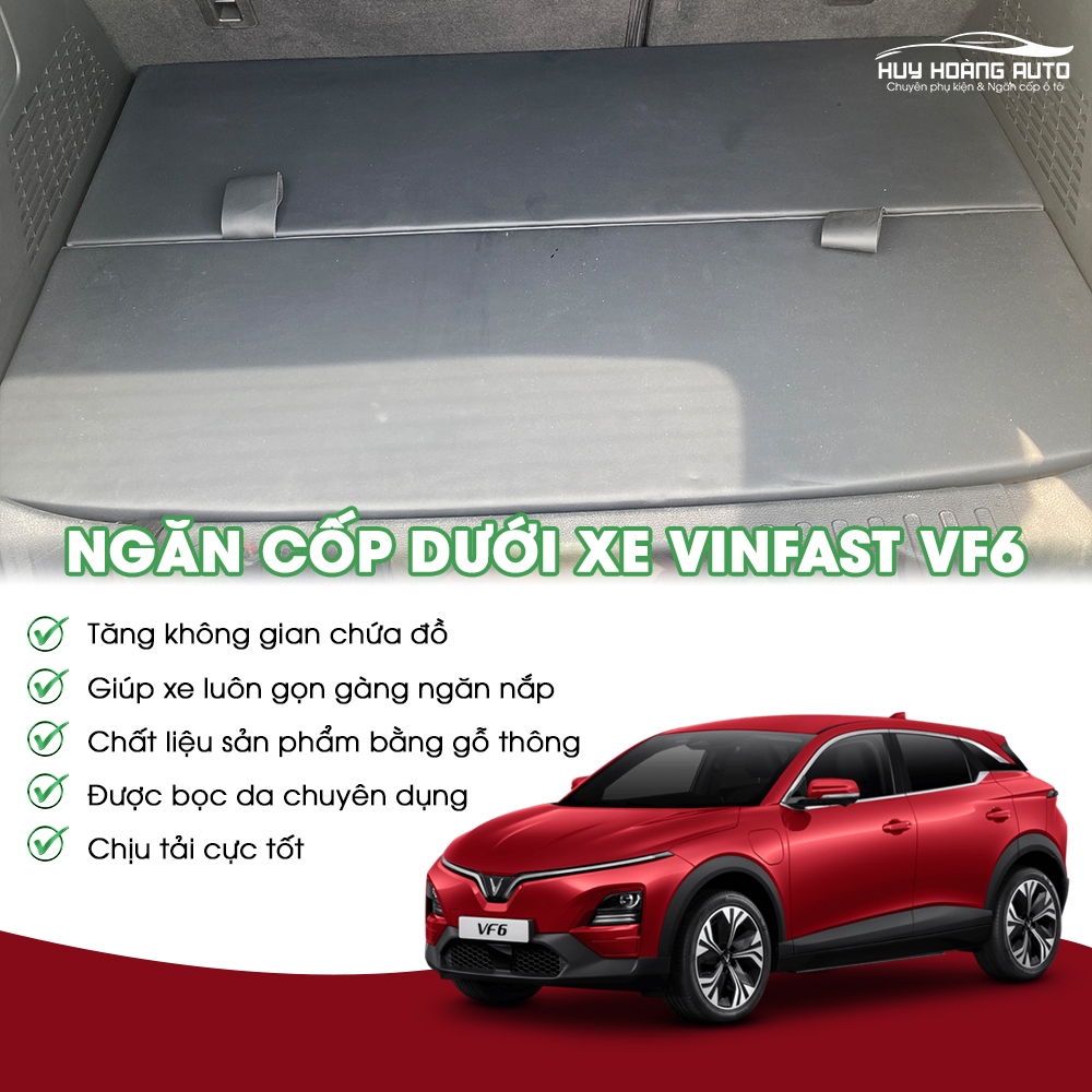 Tấm Ngăn Cốp Dưới Cho Xe VinFast VF6 Giúp Tận Dụng Tối Đa Không Gian Để Xe Gọn Gàng và Thẩm Mỹ