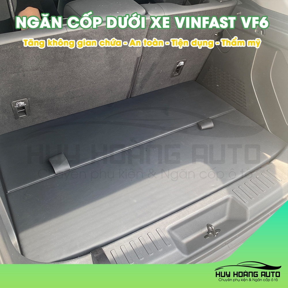 Tấm Ngăn Cốp Dưới Cho Xe VinFast VF6 Giúp Tận Dụng Tối Đa Không Gian Để Xe Gọn Gàng và Thẩm Mỹ