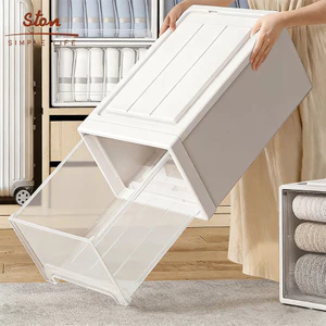 STON Hộp Ngăn Kéo Đựng Quần Áo Hộp Ngăn Kéo Trong Suốt Sắp xếp đồ dùng cá nhân Tiết kiệm không gian